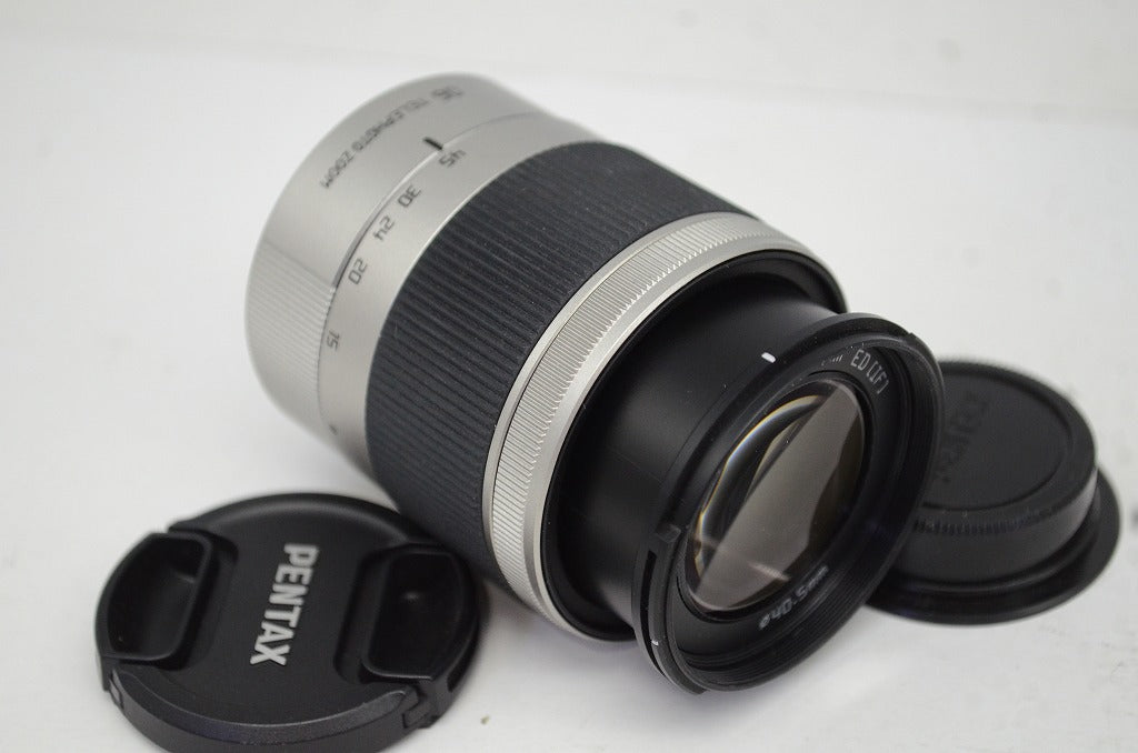 良品 PENTAX ペンタックス 06 TELEPHOTO ZOOM 15-45mm F2.8 ズームレンズ シルバー 元箱付 250820ap