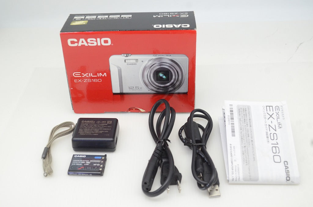 CASIO カシオ EXILIM EX-ZS160 コンパクトデジタルカメラ ブラック 元箱付 251119q