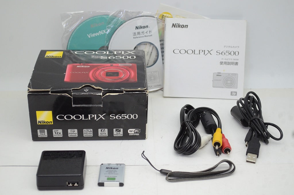 Nikon ニコン COOLPIX S6500 コンパクトデジタルカメラ レッド 元箱付 250924k