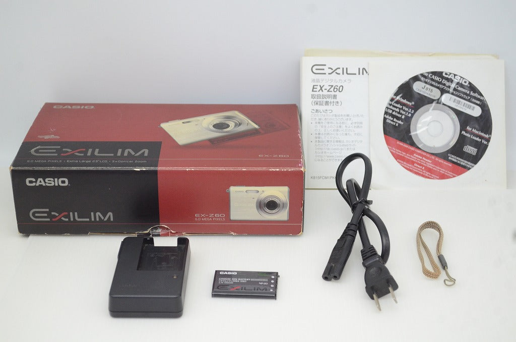 CASIO カシオ EXILIM EX-Z60 コンパクトデジタルカメラ シルバー 元箱付 251128e