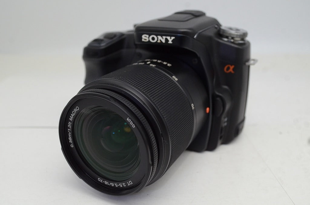 美品 SONY ソニー α100 DSLR-A100K ズームレンズキット (DT 18-70mm F3.5-5.6) デジタル一眼レフカメラ 250927am