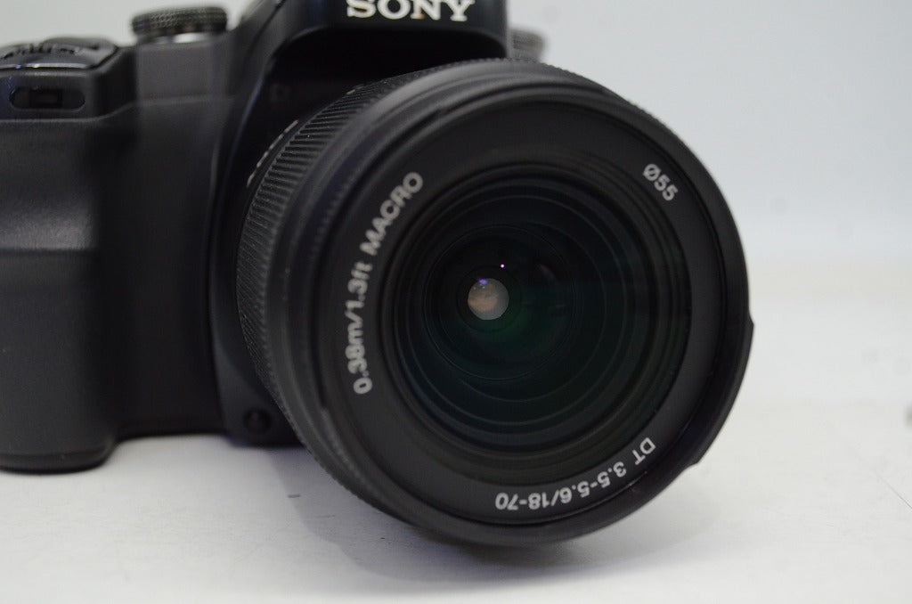 美品 SONY ソニー α100 DSLR-A100K ズームレンズキット (DT 18-70mm F3.5-5.6) デジタル一眼レフカメラ 250927am