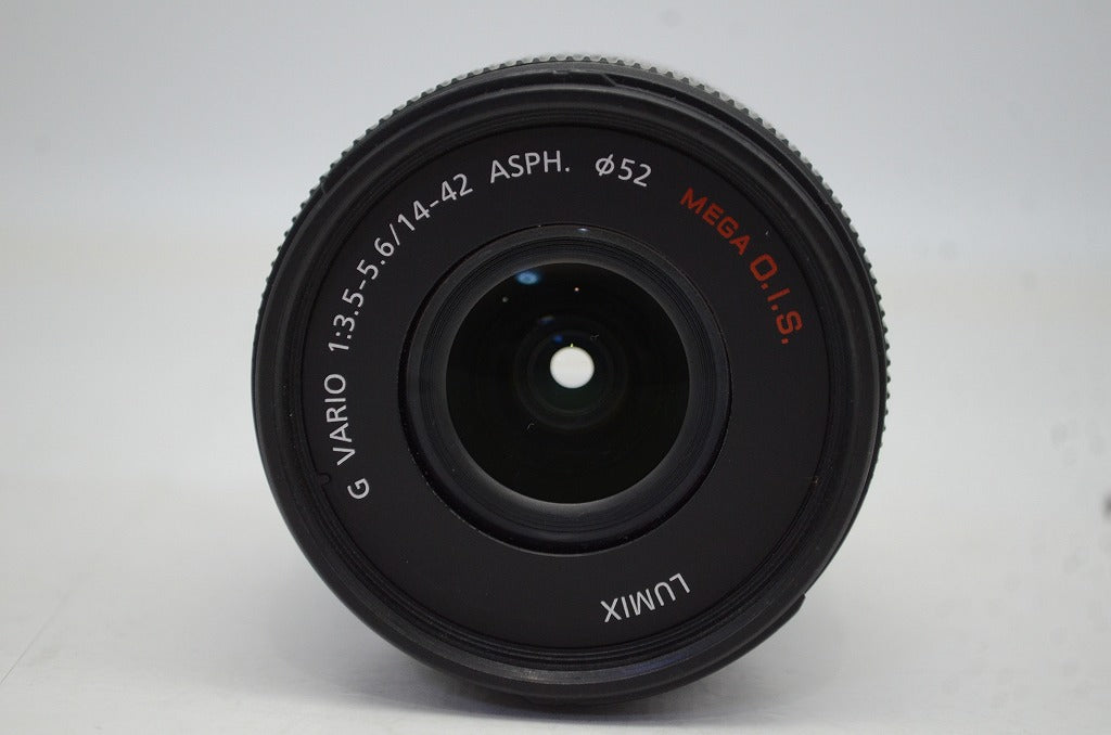 良品 Panasonic LUMIX G VARIO 14-42mm F3.5-5.6 ASPH. MEGA O.I.S. H-FS014042 マイクロフォーサーズ 250926d