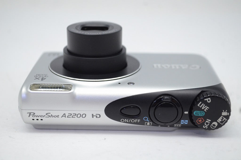 Canon キヤノン PowerShot A2200 コンパクトデジタルカメラ シルバー 元箱付 250927ab