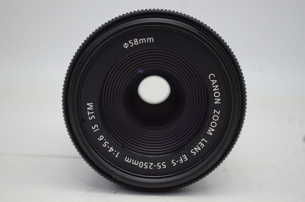 良品 Canon キヤノン EF-S 55-250mm F4-5.6 IS STM APS-C ズームレンズ 250927ap