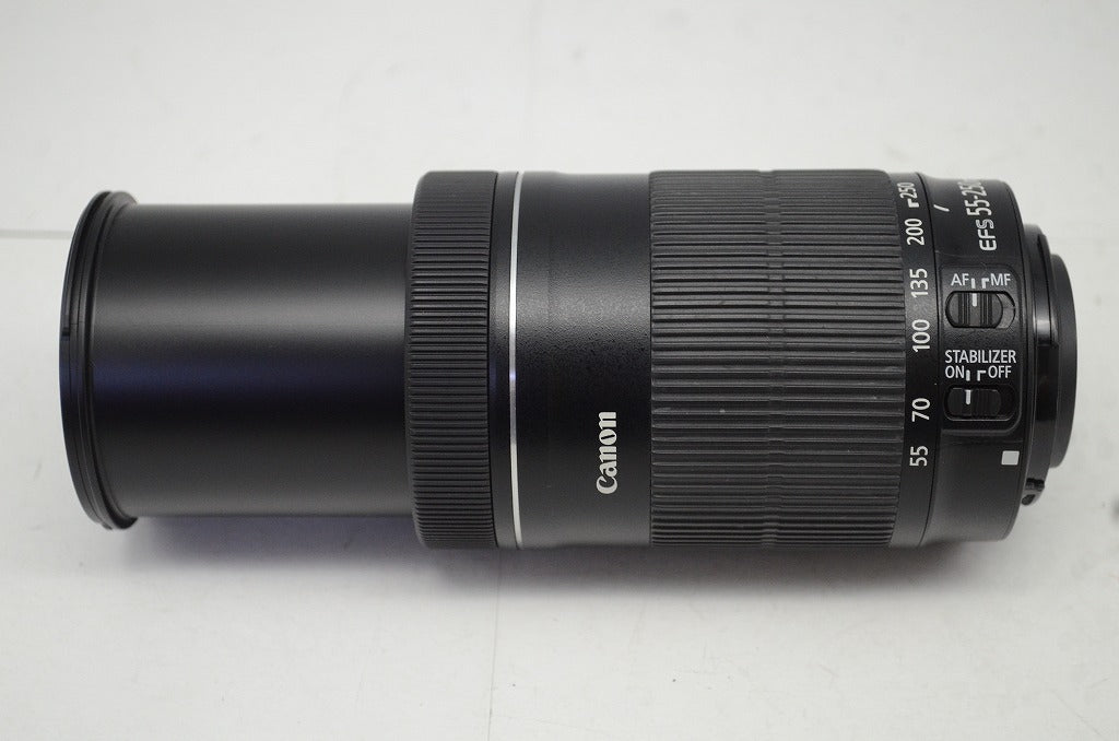 良品 Canon キヤノン EF-S 55-250mm F4-5.6 IS STM APS-C ズームレンズ 250927ap