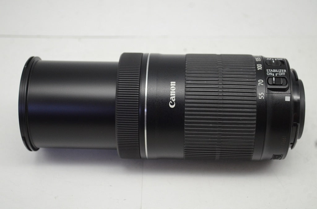 良品 Canon キヤノン EF-S 55-250mm F4-5.6 IS STM APS-C ズームレンズ 250927ap
