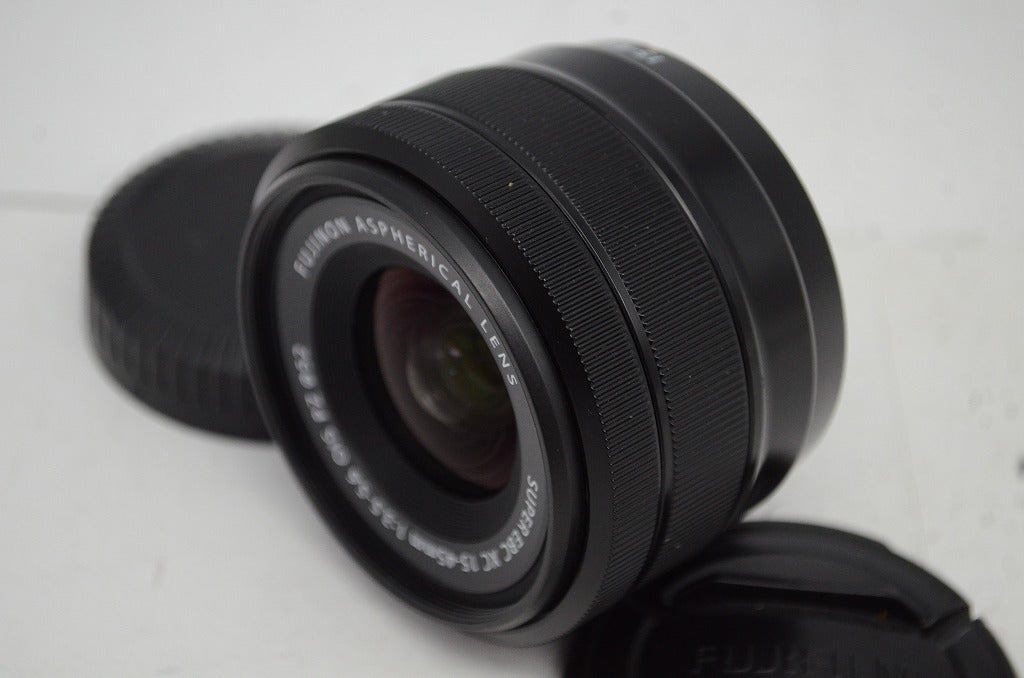 美品 FUJIFILM フジフィルム SUPER EBC FUJINON XC 15-45mm F3.5-5.6 OIS PZ Xマウント ズームレンズ ブラック 250930u
