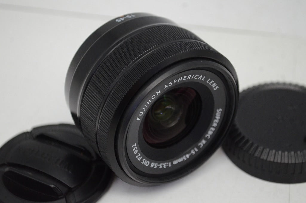 美品 FUJIFILM フジフィルム SUPER EBC FUJINON XC 15-45mm F3.5-5.6 OIS PZ Xマウント ズームレンズ ブラック 250930u