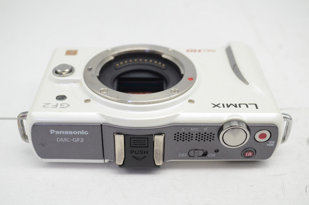 良品 Panasonic パナソニック LUMIX DMC-GF2 ボディ ミラーレス一眼カメラ ホワイト 250927r