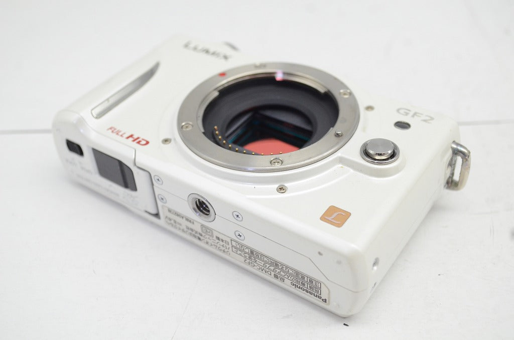 良品 Panasonic パナソニック LUMIX DMC-GF2 ボディ ミラーレス一眼カメラ ホワイト 250927r