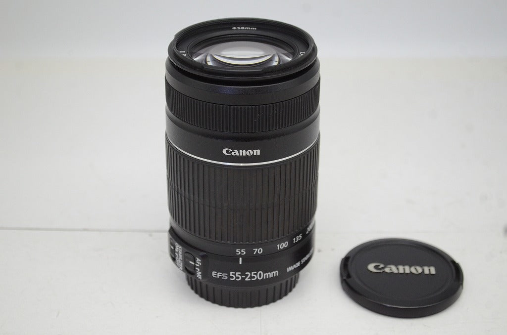 美品 Canon キヤノン EF-S 55-250mm F4-5.6 IS II APS-C ズームレンズ 250927m