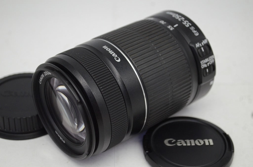 美品 Canon キヤノン EF-S 55-250mm F4-5.6 IS II APS-C ズームレンズ 250927m