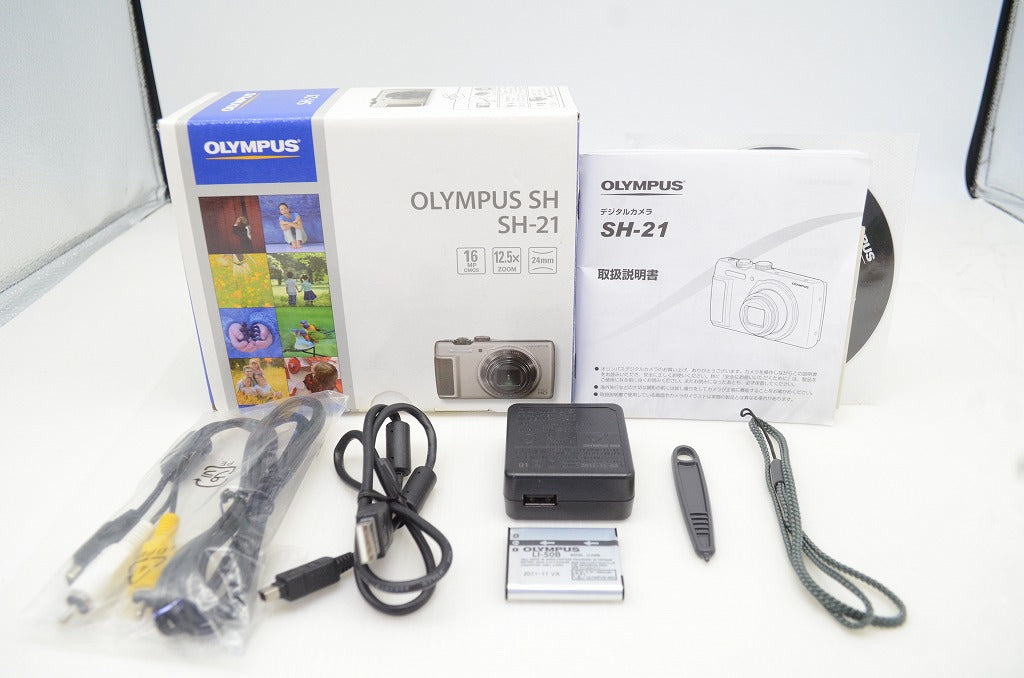 OLYMPUS オリンパス STYLUS SH-21 コンパクトデジタルカメラ ゴールド 元箱付 251203f