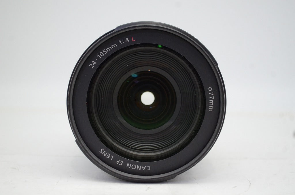 良品 Canon キヤノン EF 24-105mm F4L IS USM フルサイズ ズームレンズ フード付 251002y
