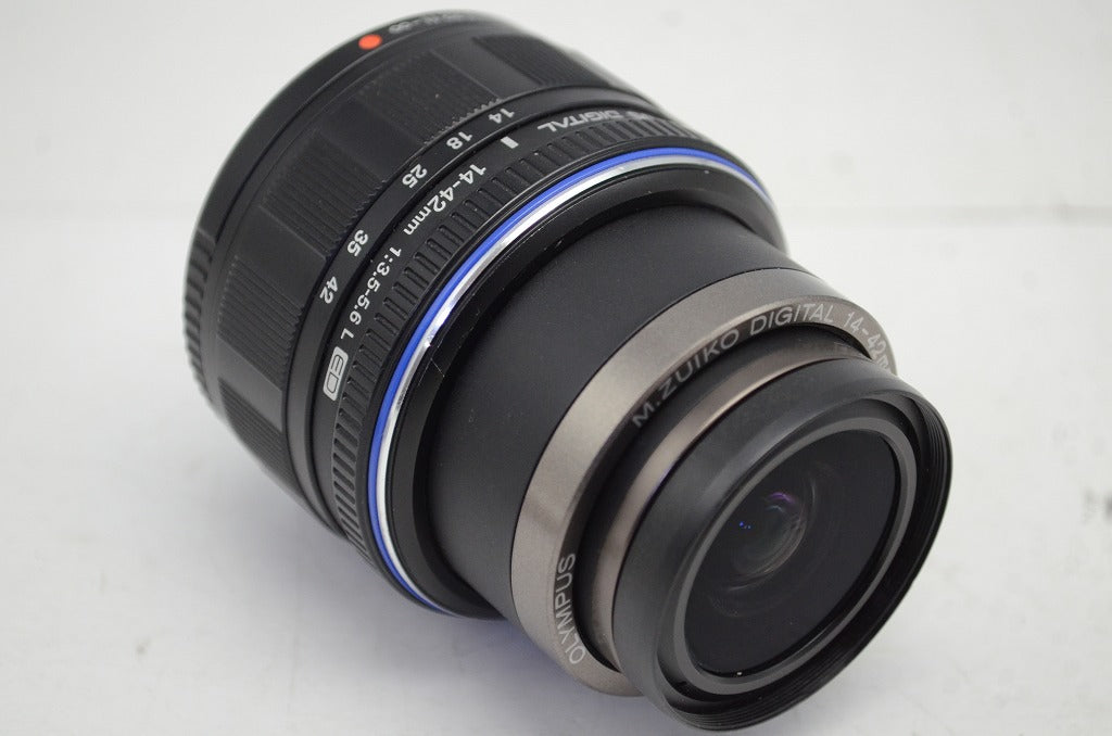 訳あり品 OLYMPUS オリンパス M.ZUIKO DIGITAL ED 14-42mm F3.5-5.6 L マイクロフォーサーズ ブラック 251003g