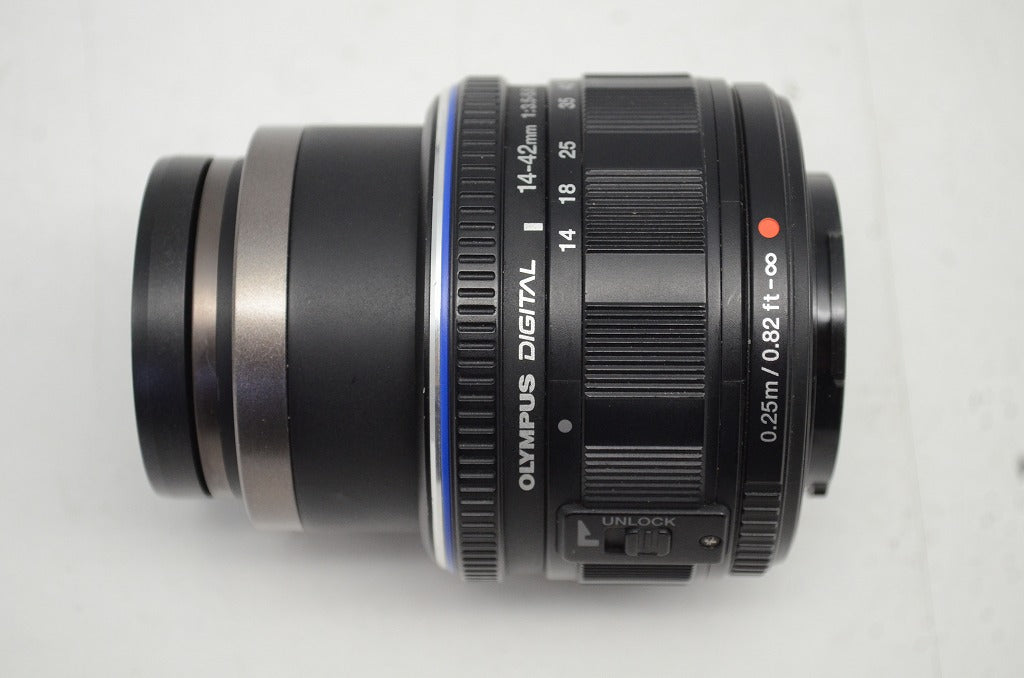 訳あり品 OLYMPUS オリンパス M.ZUIKO DIGITAL ED 14-42mm F3.5-5.6 L マイクロフォーサーズ ブラック 251003g