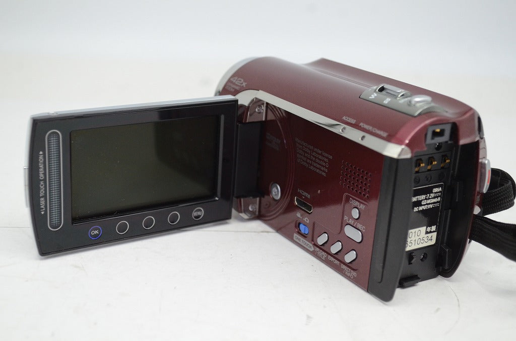 良品 JVC ケンウッド Everio GZ-MG840 デジタルビデオカメラ ルージュレッド 250929c