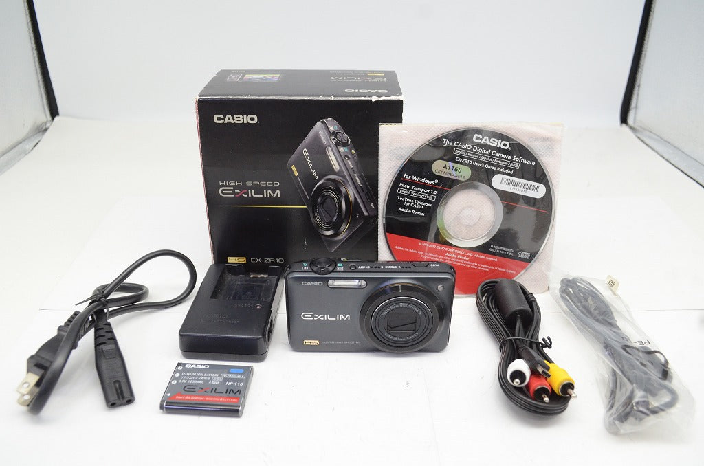 CASIO カシオ EXILIM EX-ZR10 コンパクトデジタルカメラ ブラック 元箱付 250927v