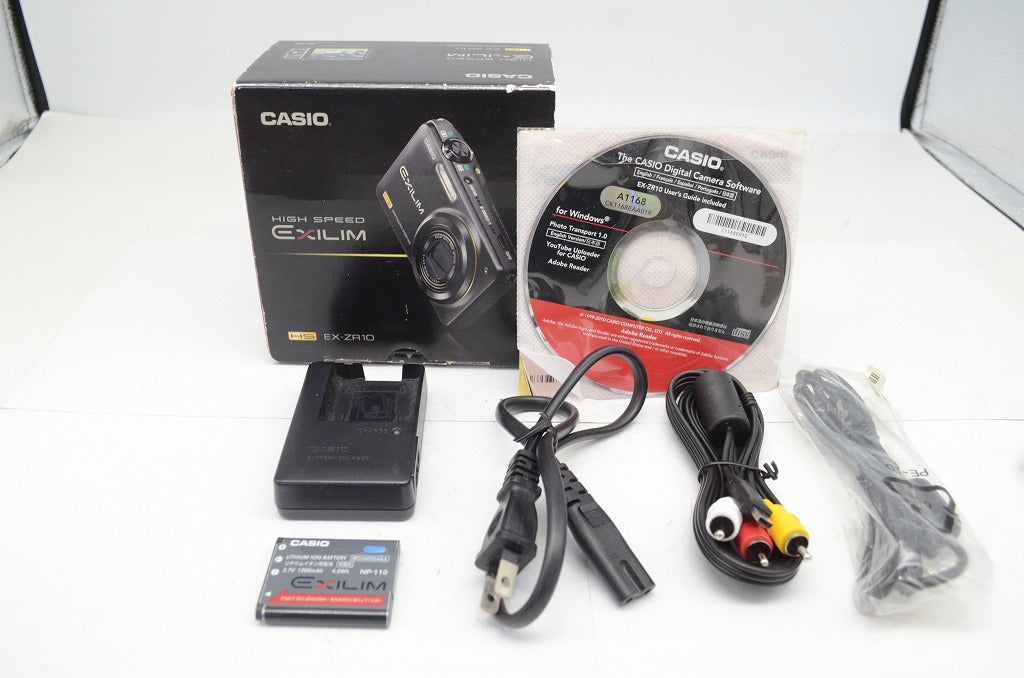 CASIO カシオ EXILIM EX-ZR10 コンパクトデジタルカメラ ブラック 元箱付 250927v