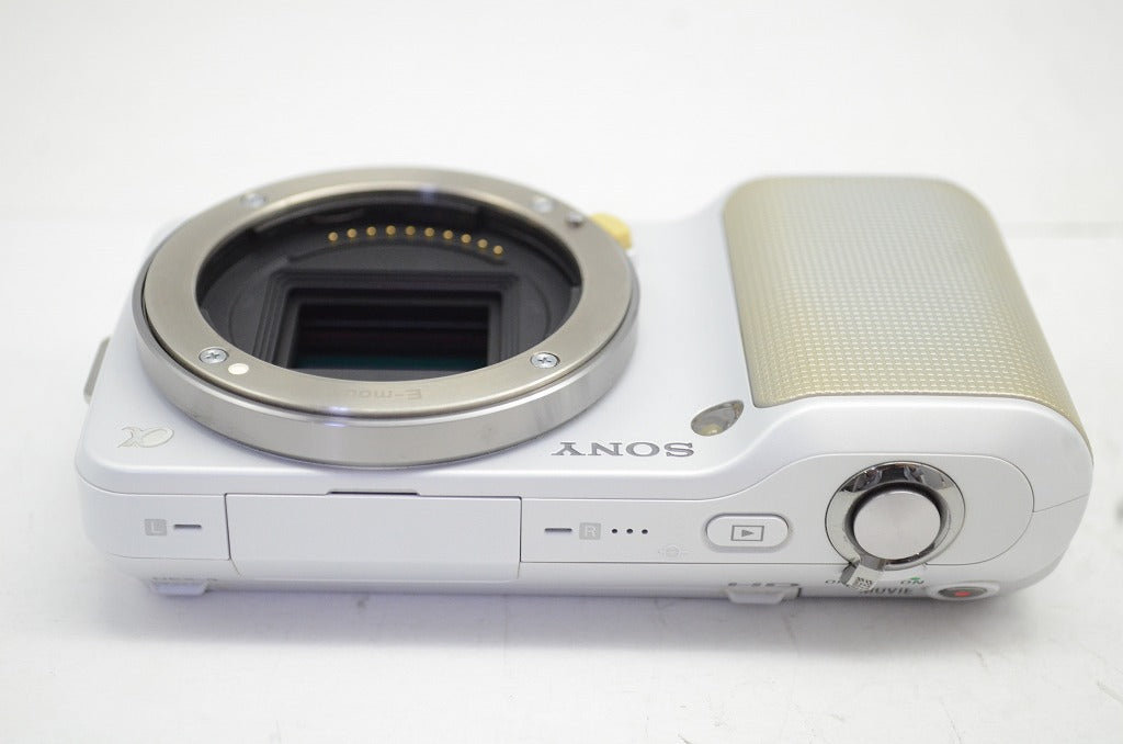 良品 SONY ソニー NEX-3 ボディ ミラーレス一眼カメラ ホワイト 元箱付 251003a