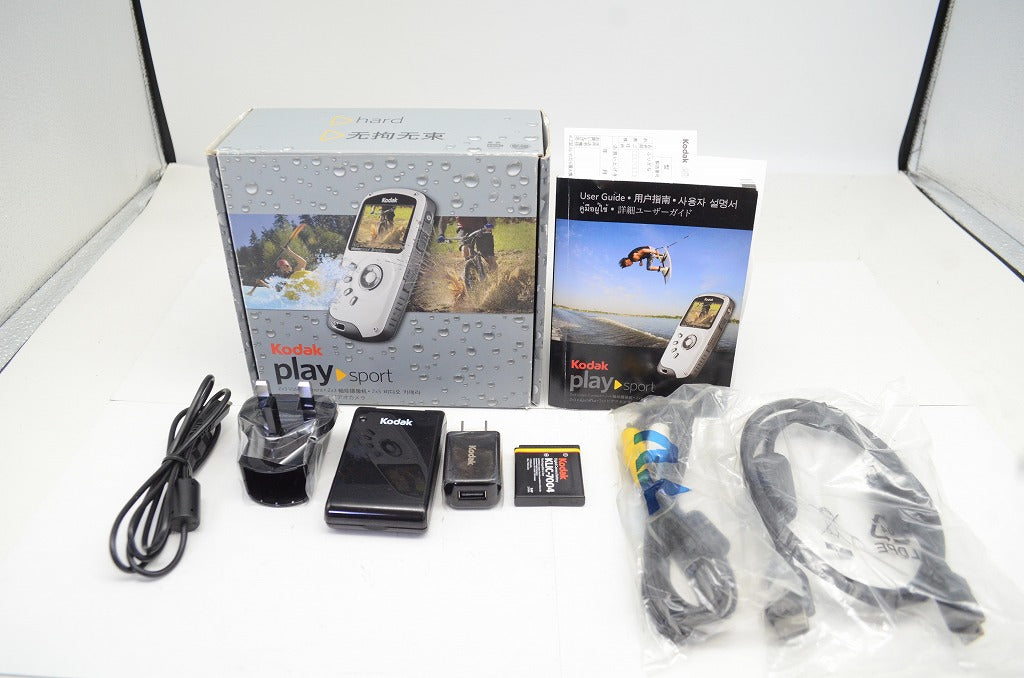 美品 Kodak コダック PlaySport ポケットビデオカメラ ブルー 元箱付 250930ag