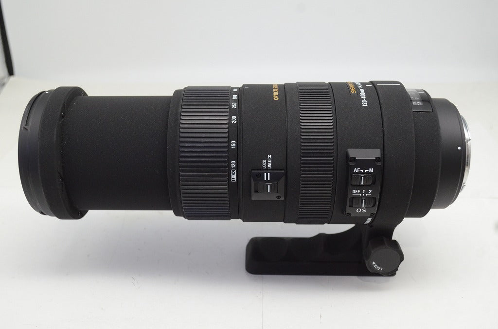 SIGMA シグマ AF APO 120-400mm F4.5-5.6 DG OS HSM Canon キヤノン EFマウント ズームレンズ フード付 251003o