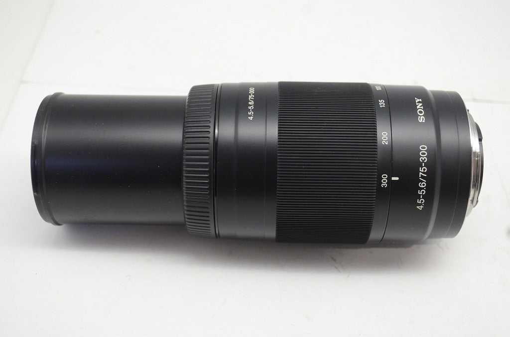 SONY ソニー AF 75-300mm F4.5-5.6 SAL75300 MINOLTA ミノルタ αマウント ズームレンズ フード付 251003z
