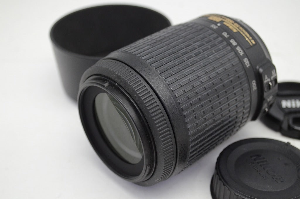 良品 Nikon ニコン AF-S DX NIKKOR 55-200mm F4-5.6G ED VR APS-C ズームレンズ フード付 251008u