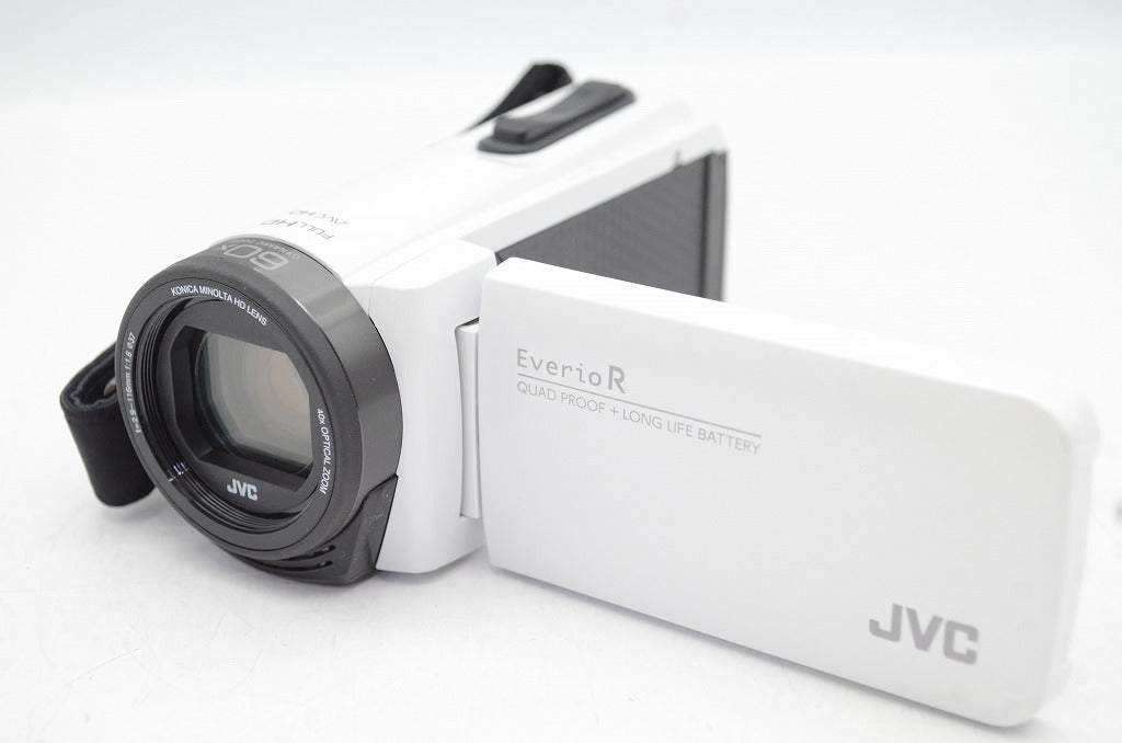 美品 JVC ケンウッド Everio R GZ-R480 デジタルビデオカメラ シャインホワイト 元箱付 250607i