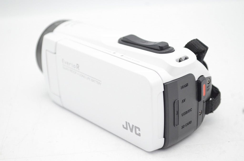 美品 JVC ケンウッド Everio R GZ-R480 デジタルビデオカメラ シャインホワイト 元箱付 250607i