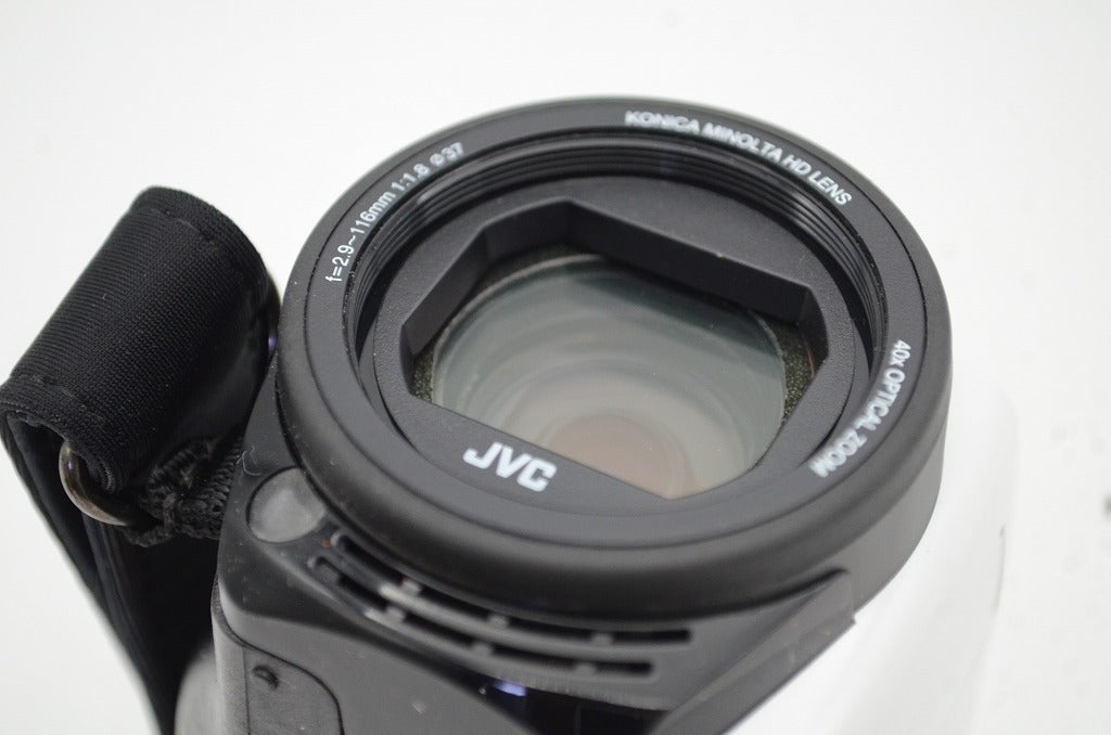 美品 JVC ケンウッド Everio R GZ-R480 デジタルビデオカメラ シャインホワイト 元箱付 250607i