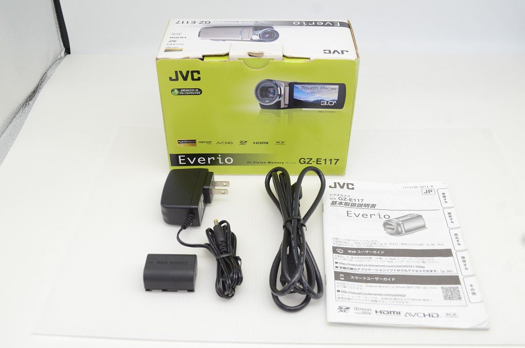 良品 JVC ケンウッド Everio GZ-E117 デジタルビデオカメラ レッド 元箱付 251030m
