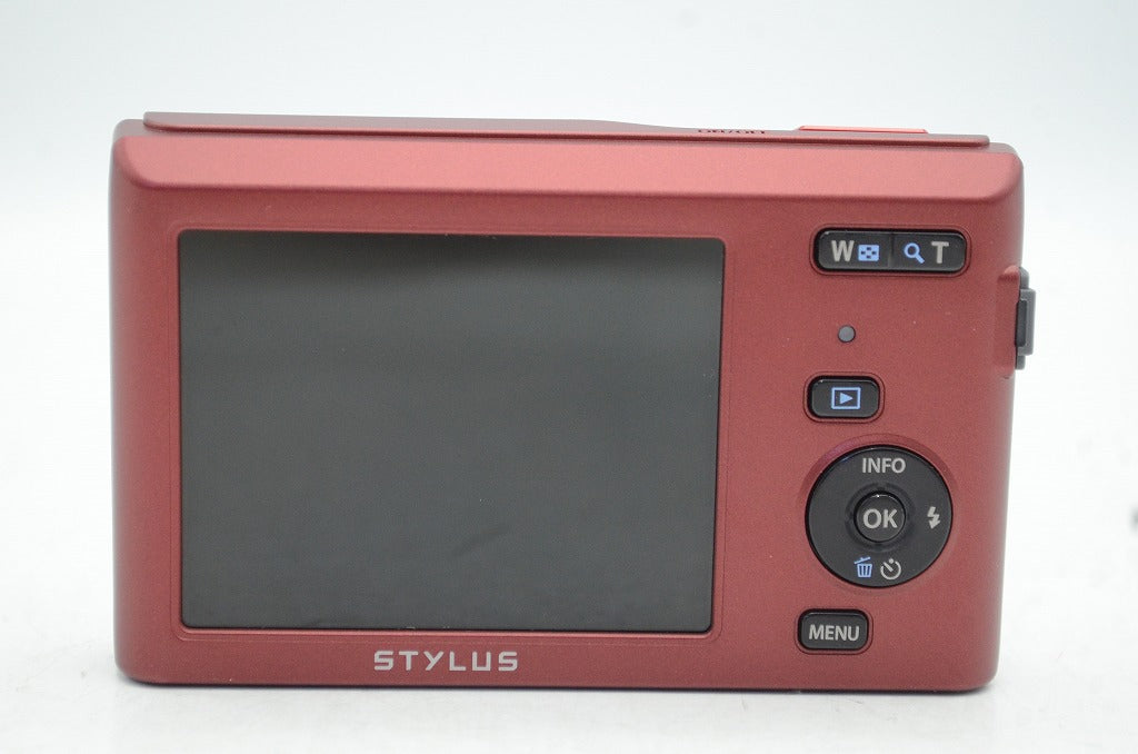 良品 OLYMPUS オリンパス STYLUS VG-180 コンパクトデジタルカメラ レッド 元箱付 250804e