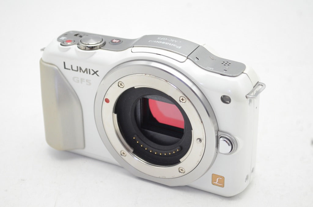 【Panasonic 一眼レフ デジタルカメラ】DMC-GF5 白 パナソニック Panasonic パナソニック Lumix DMC-GF5 シェルホワイト レンズ
