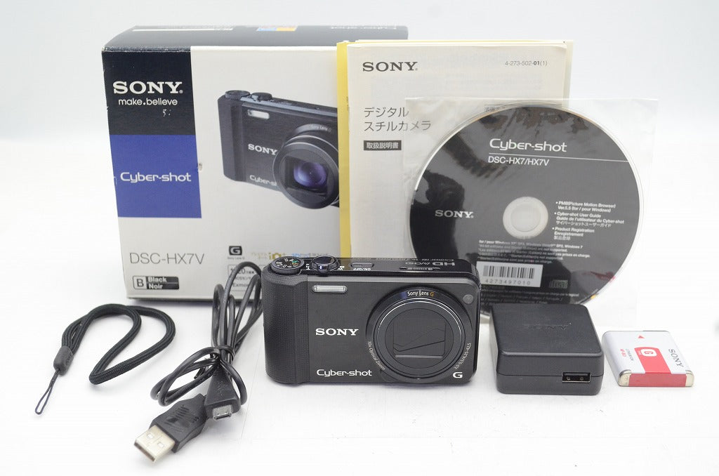 SONY ソニー Cyber-shot DSC-HX7V コンパクトデジタルカメラ ブラック 元箱付 250826b