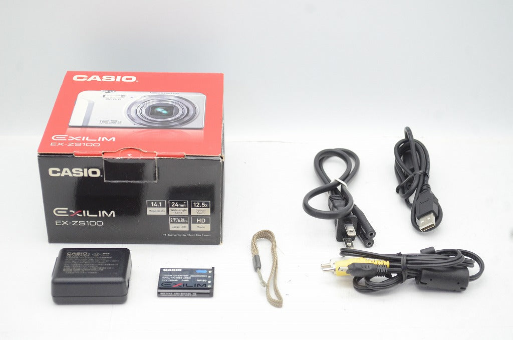良品 CASIO カシオ EXILIM EX-ZS100 コンパクトデジタルカメラ シルバー 元箱付 250902d
