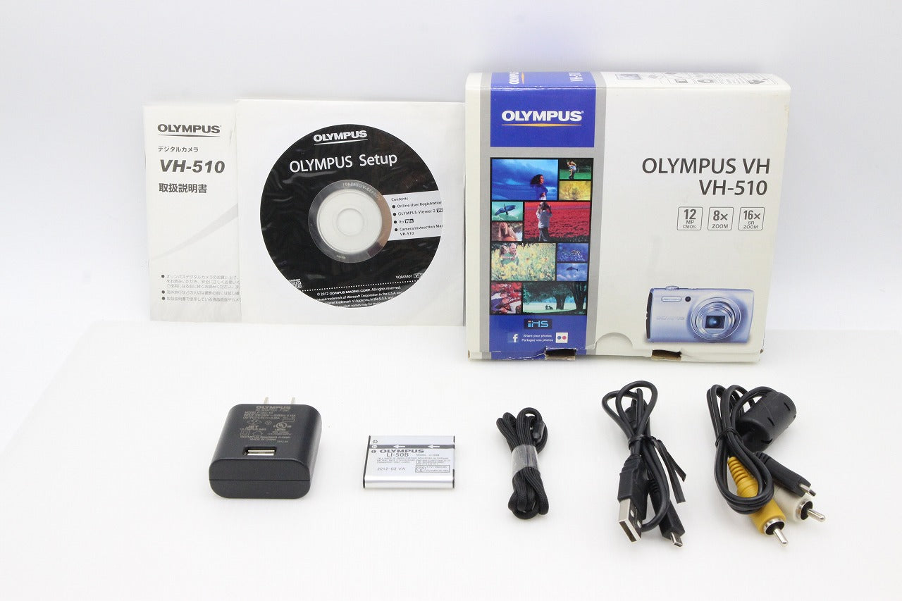 Excellent condition OLYMPUS Olympus VH-510 Compact Digital Camera Silver with original box 260131k