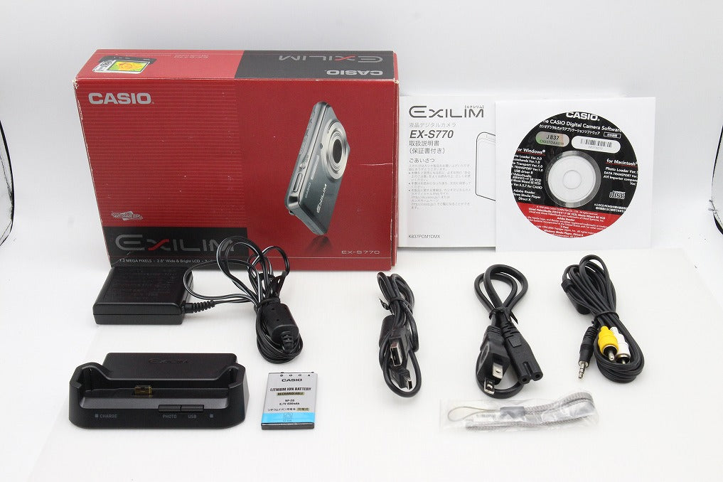 良品 CASIO カシオ EXILIM EX-S770 コンパクトデジタルカメラ レッド 元箱付 260203p