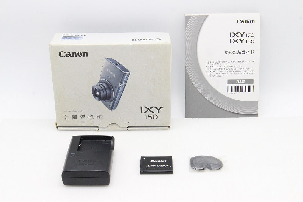 良品 Canon キヤノン IXY 150 コンパクトデジタルカメラ レッド 元箱付 260203e