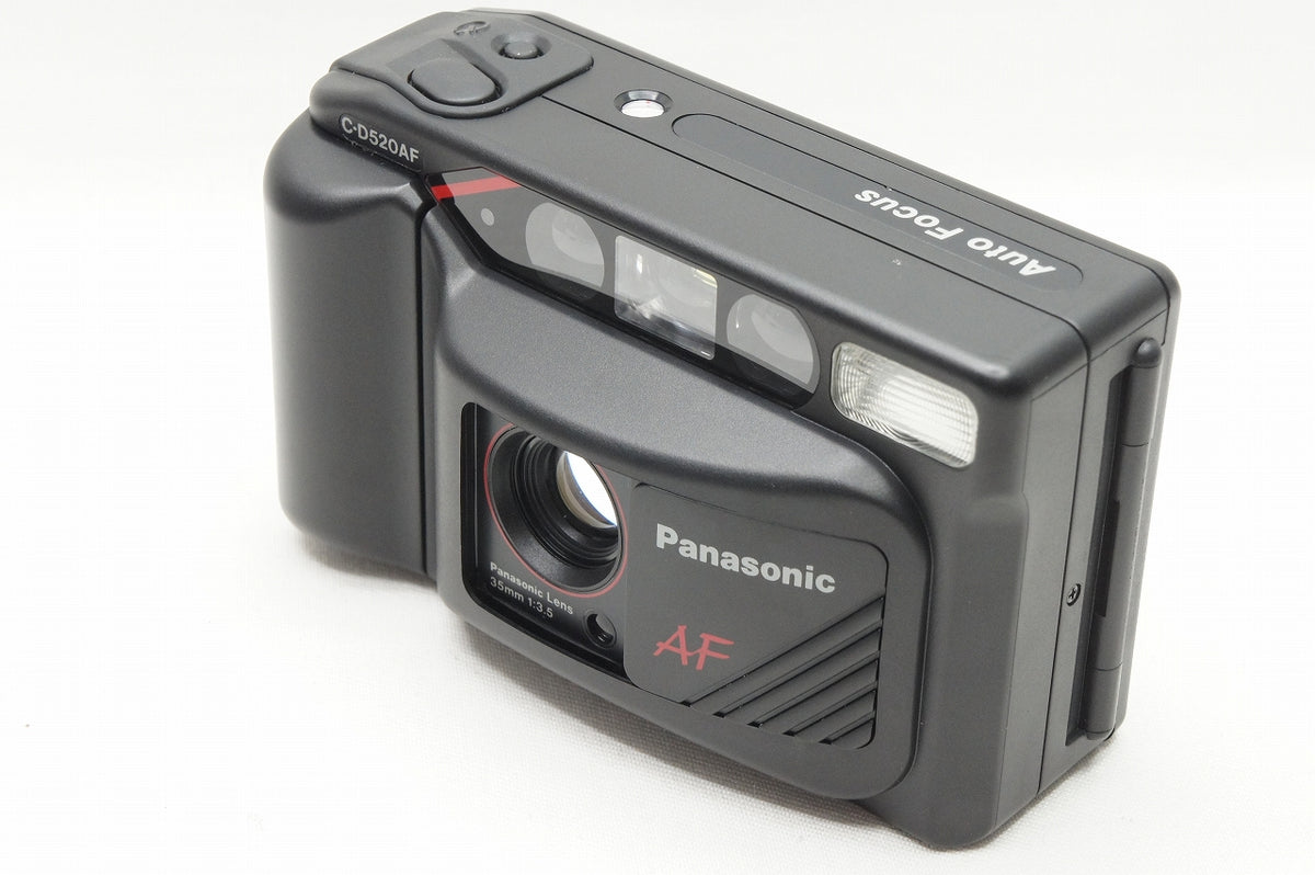 美品 Panasonic パナソニック C-D520AF ブラック 35mmコンパクトフィルムカメラ 220113ab