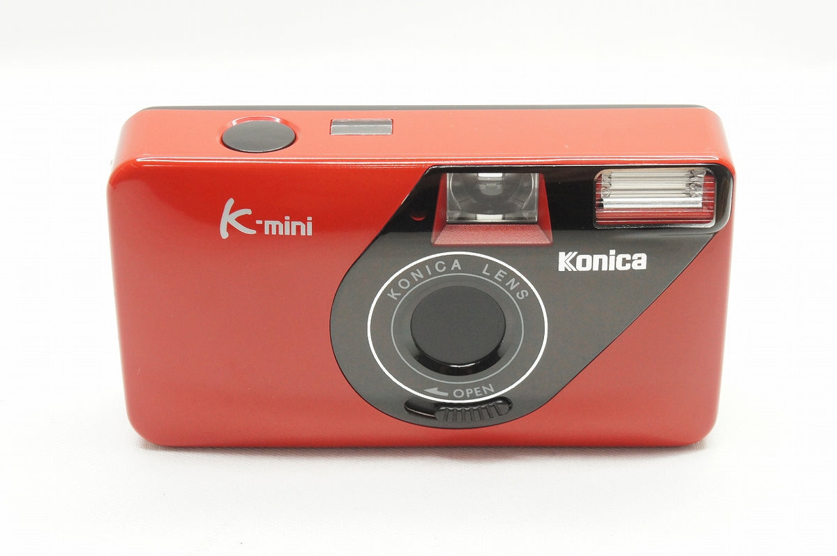 美品 Konica コニカ K-mini レッド 35mmコンパクトフィルムカメラ 221020c