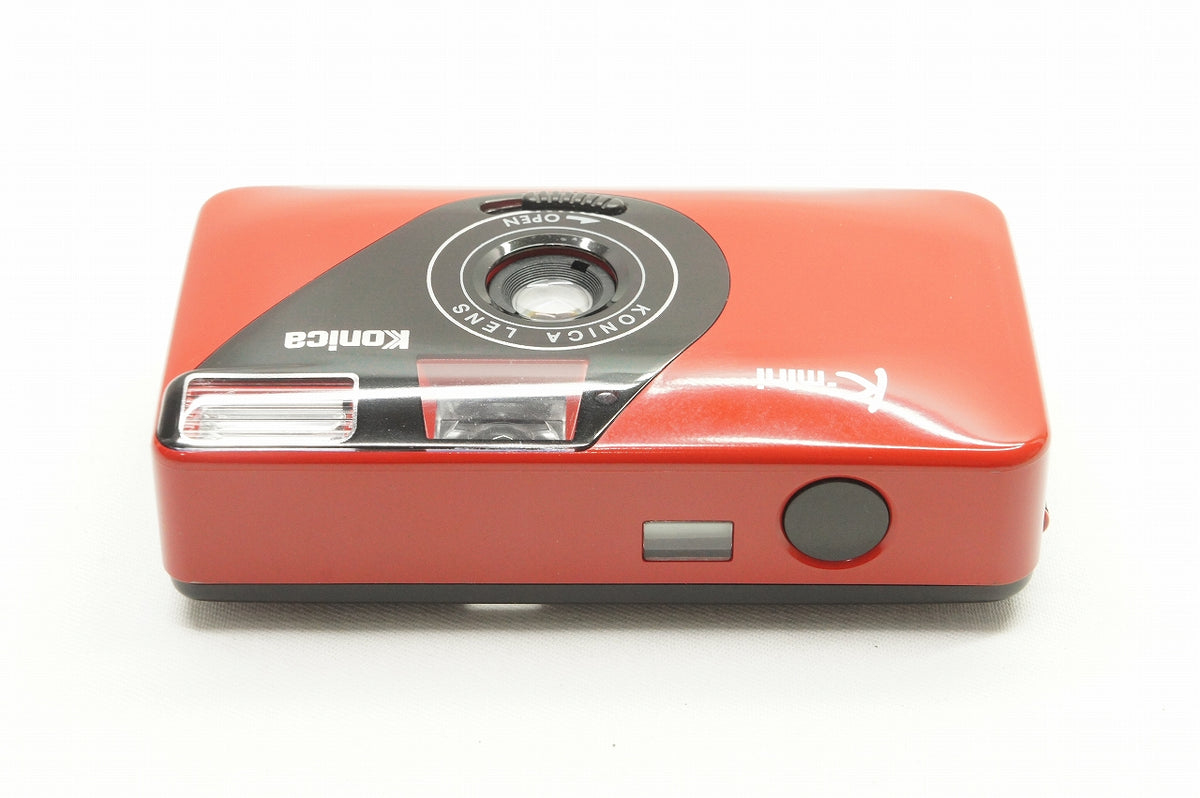 美品 Konica コニカ K-mini レッド 35mmコンパクトフィルムカメラ 221020c