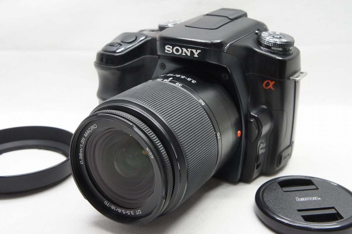 SONY ソニー α100 DSLR-A100K ズームレンズキット (DT 18-70mm F3.5-5.6) デジタル一眼レフカメラ 221215d