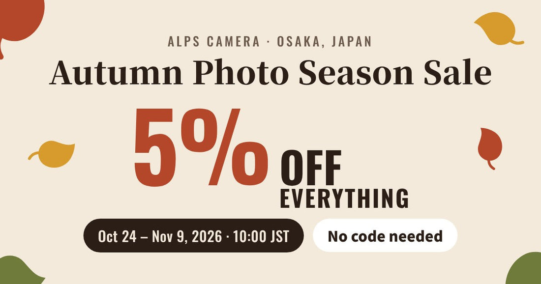 Autumn Photo Season Sale: 5% Off Everything (Until Nov 9)