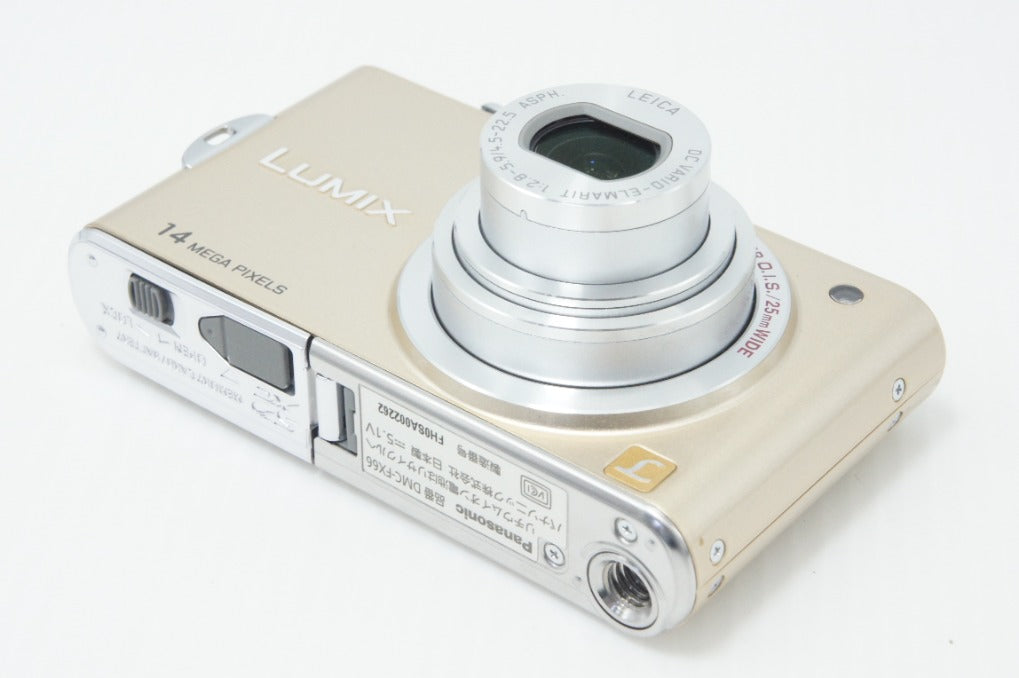 Panasonic パナソニック LUMIX DMC-FX66 コンパクトデジタルカメラ ゴールド 元箱付 260708d