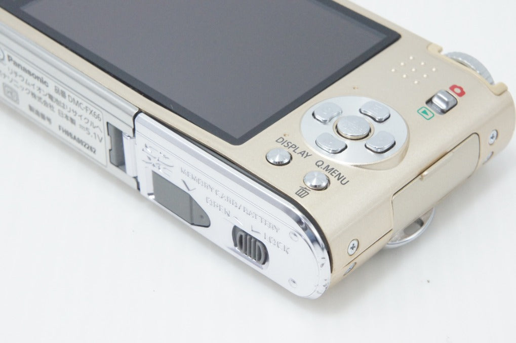 Panasonic パナソニック LUMIX DMC-FX66 コンパクトデジタルカメラ ゴールド 元箱付 260708d