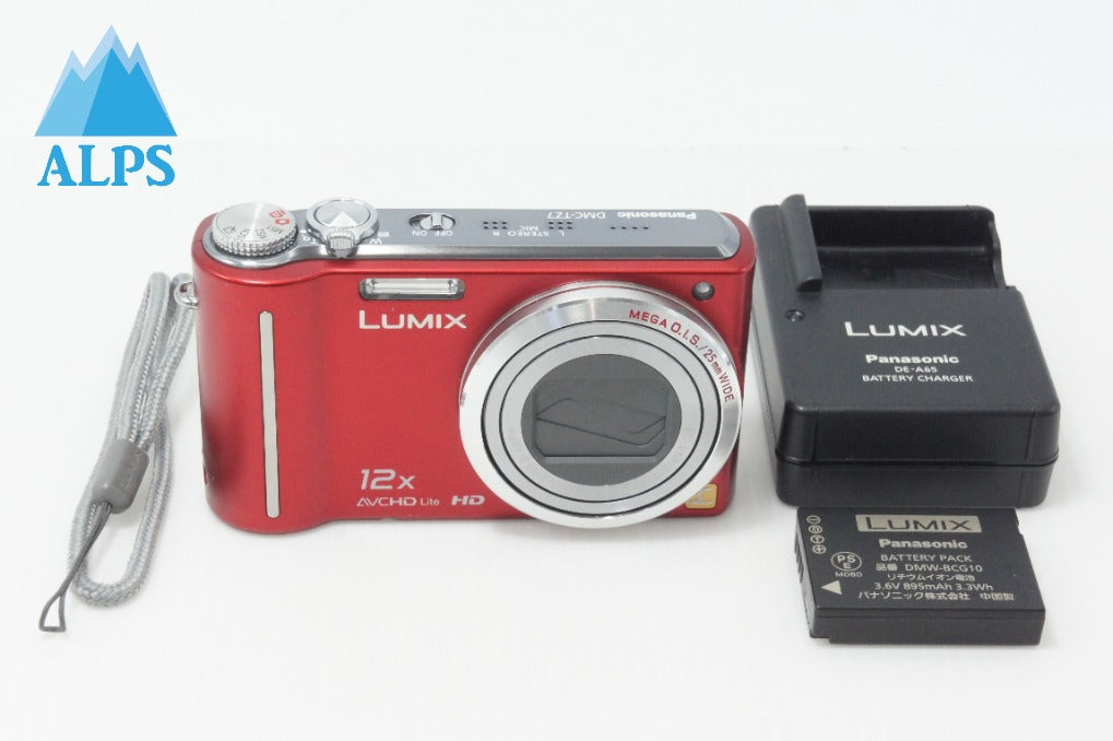 Panasonic パナソニック LUMIX DMC-TZ7 コンパクトデジタルカメラ レッド 260703ax