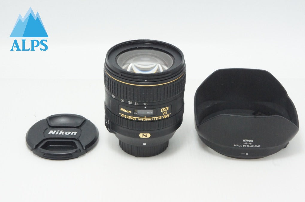 美品 Nikon ニコン AF-S DX NIKKOR 16-80mm F2.8-4E ED VR APS-C ズームレンズ フード付 260616g