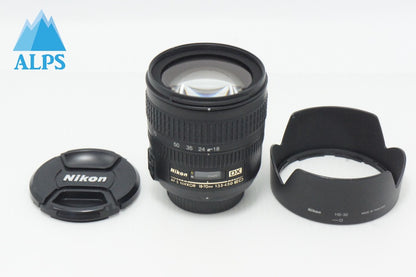 美品 Nikon ニコン AF-S DX ZOOM NIKKOR 18-70mm F3.5-4.5G IF ED APS-C ズームレンズ フード付 260616ao